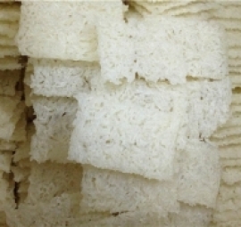cơm cháy chưa chiên ( cơm cháy vuông ) 