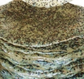 bánh đa mè đen 