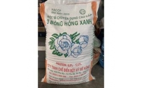做包子麺粉 bột mì bông hồng xanh làm bánh bao 