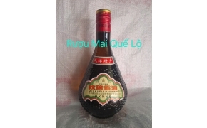 rượu mai quế lộ thiên tân chai bầu màu nâu 天津玫瑰露
